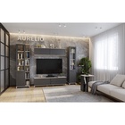 Пенал для книг Aurelio 10, 400×355×2057 мм, цвет антрацит / блеквуд сатиновый - Фото 4