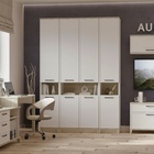 Шкаф - пенал Aurelio 20, 400×450×2308 мм, цвет белый/блеквуд сатиновый - Фото 4