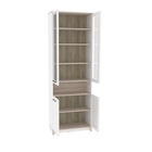 Шкаф для книг Aurelio 7, 800×355×2308 мм, цвет белый/блеквуд сатиновый - Фото 2