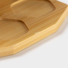 УЦЕНКА Набор для специй на деревянной подставке BellaTenero, 4 предмета: солонка 75 мл, перечница 75 мл, салфетница, ёмкость для зубочисток, цвет белый - Фото 13