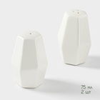 УЦЕНКА Набор для специй на деревянной подставке BellaTenero, 4 предмета: солонка 75 мл, перечница 75 мл, салфетница, ёмкость для зубочисток, цвет белый - Фото 4