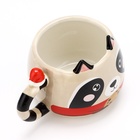 Кружка новогодняя керамическая «Енотик», 400 мл, ручная работа - Фото 4