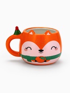 Кружка новогодняя керамическая «Счастье в мандаринках», 400 мл, ручная работа - Фото 2