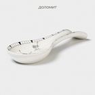 Подставка под ложку новогодняя Доляна «Волшебная сказка», 22.3×7.1×2.5 см, доломит, белая - Фото 2