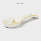 Подставка под ложку новогодняя Доляна «Домашние гномики», 22,3×7,1×2,5 см, белая - Фото 2