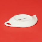 Подставка под чайный пакетик новогодняя Доляна «Волшебное дерево», 12×9×1.5 см, доломит, белая - Фото 4