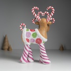 Фигурка полистоун «Олень из сладостей с рогами-леденцами», 18×9.5×29.5 см 10326126