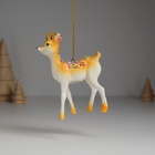 Фигурка-подвеска «Олень в короне, с посыпкой», ёлочная игрушка, 7.5×3.5×10.5 см - фото 6808396