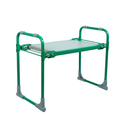 Скамейка - перевёртыш садовая Nika, 56×30×42.5 см, складная, зелёная