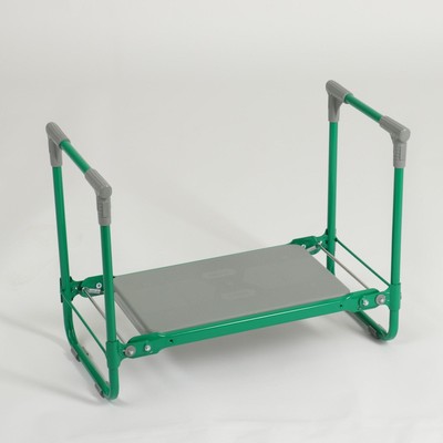 Скамейка - перевёртыш садовая Nika, 56×30×42.5 см, складная, зелёная