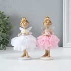 Фигурка полистоун «Девочка фея в цветочном платье с букетом», 8×8×13.5 см, МИКС - Фото 1