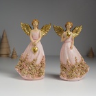 Фигурка полистоун «Ангел с розами на платье», 7.5×5×14 см, МИКС - Фото 1