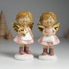 Фигурка полистоун «Ангелочек в розовом платье и белом фартуке», 6.5×5×12.5 см, МИКС - Фото 1