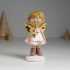 Фигурка полистоун «Ангелочек в розовом платье и белом фартуке», 6.5×5×12.5 см, МИКС - Фото 2