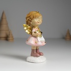 Фигурка полистоун «Ангелочек в розовом платье и белом фартуке», 6.5×5×12.5 см, МИКС - Фото 3