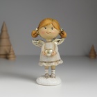 Фигурка полистоун «Ангелочек с хвостиками, в сером платье», 6.5×4.5×12 см, МИКС - Фото 2