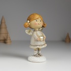 Фигурка полистоун «Ангелочек с хвостиками, в сером платье», 6.5×4.5×12 см, МИКС - Фото 3