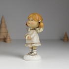 Фигурка полистоун «Ангелочек с хвостиками, в сером платье», 6.5×4.5×12 см, МИКС - Фото 4