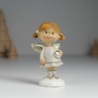 Фигурка полистоун «Ангелочек с хвостиками, в сером платьице», 4.5×3.5×8.5 см, МИКС - Фото 2