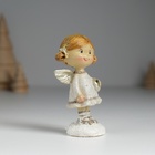 Фигурка полистоун «Ангелочек с хвостиками, в сером платьице», 4.5×3.5×8.5 см, МИКС - Фото 3