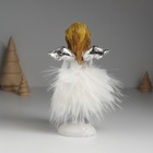 Фигурка полистоун «Ангелочек в белом платье с меховой юбкой», 8.5×8×15.5 см, МИКС - Фото 5