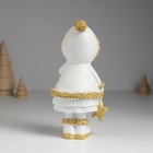 Фигурка полистоун «Малышка в белой шубке с золотым мехом», 7×5.5×16 см, МИКС - Фото 6