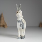 Фигурка полистоун «Олень с серебристыми рогами, с белой ёлкой на спине», 10×3×16.5 см - Фото 2