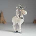 Фигурка полистоун «Олень с серебристыми рогами, с белой ёлкой на спине», 10×3×16.5 см - Фото 3