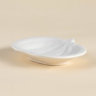 Тарелка SL Home «Осенний бриз», 13×11 см, доломит, белая - Фото 3