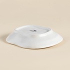 Тарелка SL Home «Осенний бриз», 16×14.5×3.3 см, доломит, белая - Фото 5