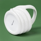 Конфетница Доляна «Милые змейки», 12.6×11.8×14 см, доломит, белая - Фото 3