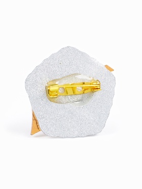 Значок СССР «Ударник XII пятилетки», 3.2 см, цвет красно-золотой в серебре