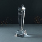 Фигурка стекло «Стела наградная. Звезда - Не останавливайся», 6.5×6.5×23 см - Фото 4