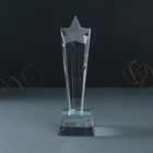 Фигура стекло «Стела наградная. Звезда - Ты можешь всё», 6.5×6.5×23 см - Фото 3