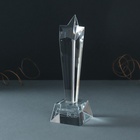 Фигура стекло «Стела наградная. Звезда - Ты можешь всё», 6.5×6.5×23 см - Фото 4