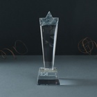 Фигура стекло «Стела наградная. Звезда - Ты можешь всё», 6.5×6.5×23 см - Фото 6