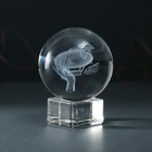 Фигурка стекло шар «Дирижабль», d=6 см - Фото 1