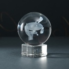 Фигурка стекло шар «Дирижабль», d=6 см - Фото 2