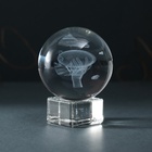 Фигурка стекло шар «Дирижабль», d=6 см - Фото 3