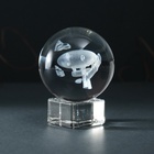 Фигурка стекло шар «Дирижабль», d=6 см - Фото 4