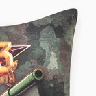 Подушка декоративная Этель«Танк. 23 февраля», 40×40 см, велюр - Фото 3