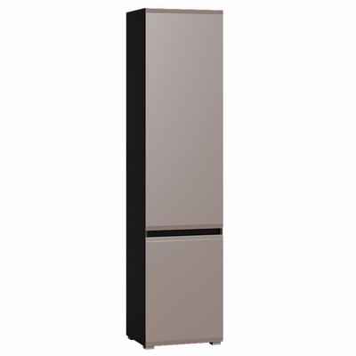 Пенал «МОБИ. Сидней», с полками, 500×413×2052 мм, цвет антрацит/веллюто капучино