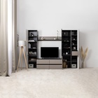 Пенал «МОБИ. Сидней», с полками, 500×413×2052 мм, цвет антрацит/веллюто капучино - Фото 3