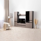 Пенал «МОБИ. Сидней», с ящиком и полками, 350×413×2052 мм, цвет антрацит/веллюто капучино - Фото 3