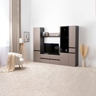 Шкаф-витрина «МОБИ. Сидней 13.201», с полками, 500×413×2052 мм, цвет антрацит/веллюто капучино - Фото 3