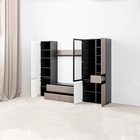 Шкаф-витрина «МОБИ. Сидней 13.201», с полками, 500×413×2052 мм, цвет антрацит/веллюто капучино - Фото 4