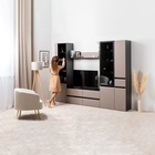 Шкаф-витрина «МОБИ. Сидней 13.201», с полками, 500×413×2052 мм, цвет антрацит/веллюто капучино - Фото 5