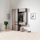 Вешалка в прихожую «МОБИ. Сидней», с полкой, с крючками, 600×266×1578 мм, цвет чёрный - Фото 4