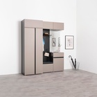 Шкаф двухстворчатый для одежды «МОБИ. Сидней», с полками и штангой, 840×573×2052 мм, цвет антрацит/веллюто капучино - Фото 5