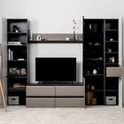 Гостиная «МОБИ. Сидней» комплект из 5 модулей, 2649×413×2052 мм, цвет антрацит/веллюто капучино - Фото 2